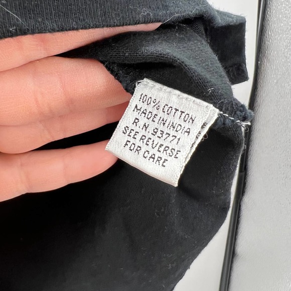 Kakcus Vintage Black Embroidered Tropical Aloha Flamingo Blouse Tshirt Medium - Picture 7 of 9